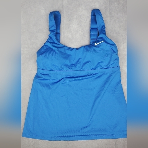 NIKE Essential‎ Tankini Top In Blue Size XS - Picture 2 of 9